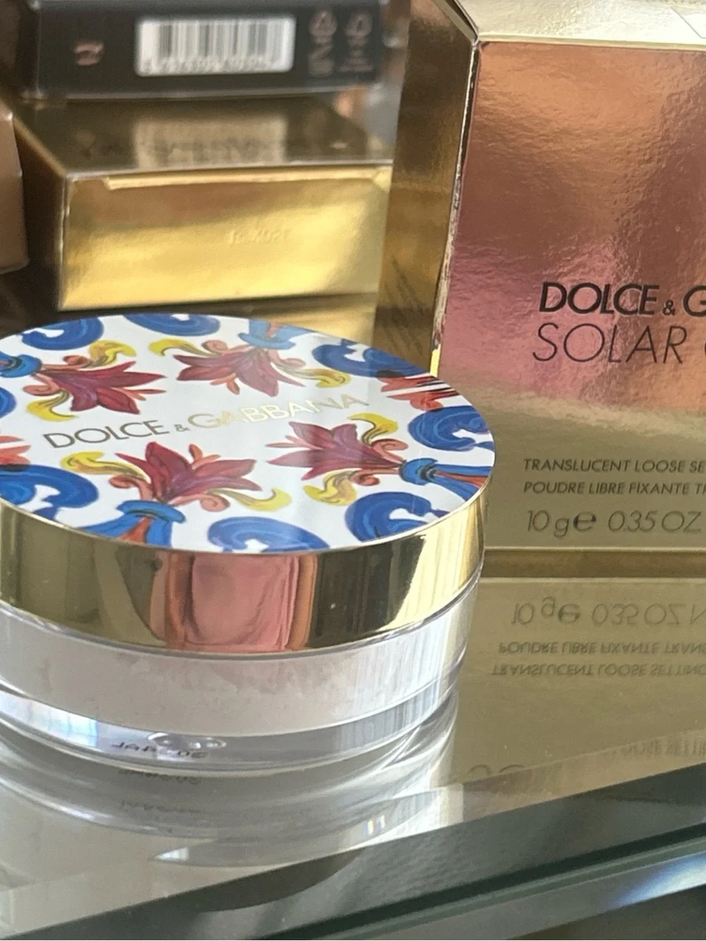 Dolce & Gabbana solar glow translucent setting powder 1 crystal